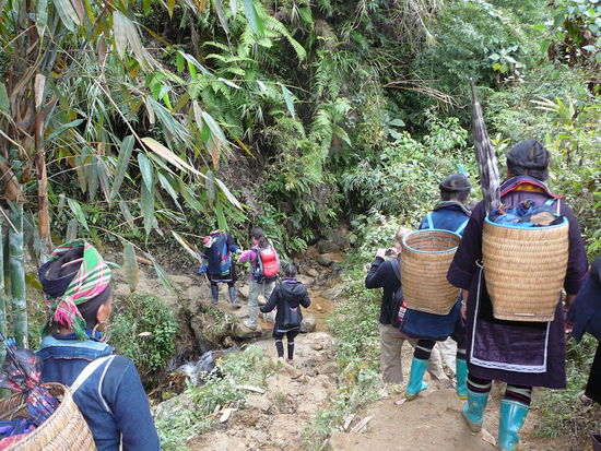 Die Mongfrauen begleiten uns in Scharen