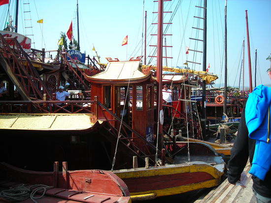 Boote, mit denen wir den Trip machen