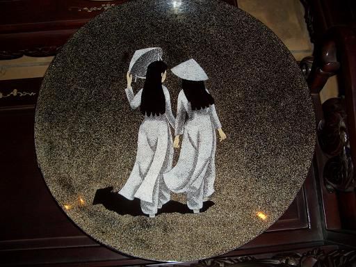 Kunstwerk aus Eierschalen