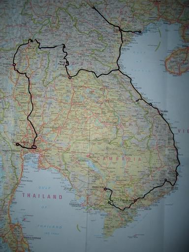 Weg von Saigon nach Phnom Penh