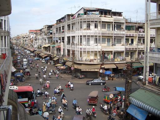 Eine von Phnom Penh's Seitenstrassen