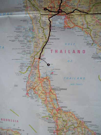 Weg von Bangkok nach Koh Tao