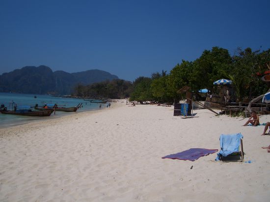 Long Beach, 1min von unserem "Huettli" entfernt