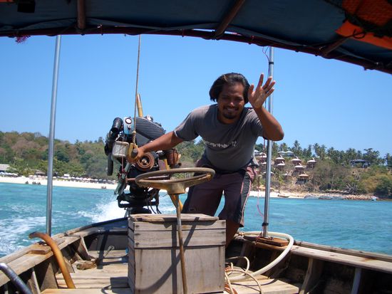 Unser super Bootsfahrer