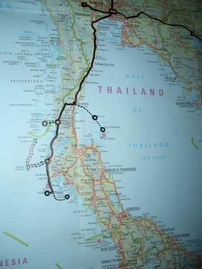 Weg von Koh Phi Phi nach Patong Beach