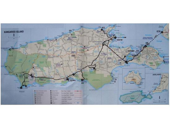 Weg auf Kangaroo Island