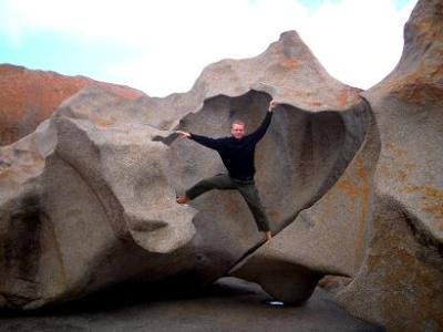 Marco bei den Remarkable Rocks