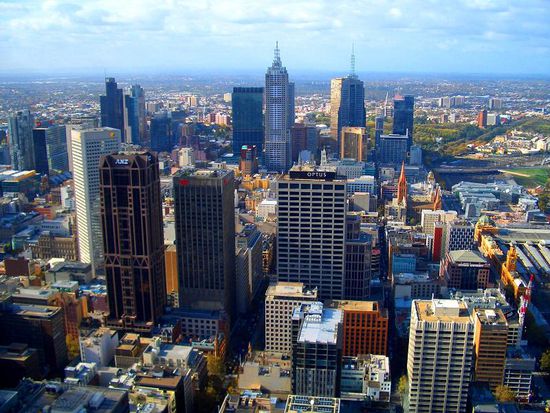 Aussicht von den Rialto Towers