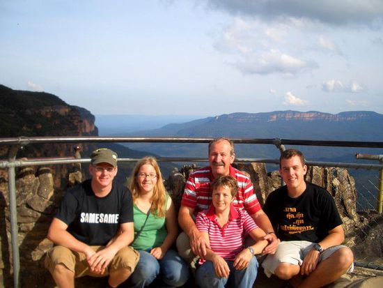 Wentworth Falls und wir Fünf