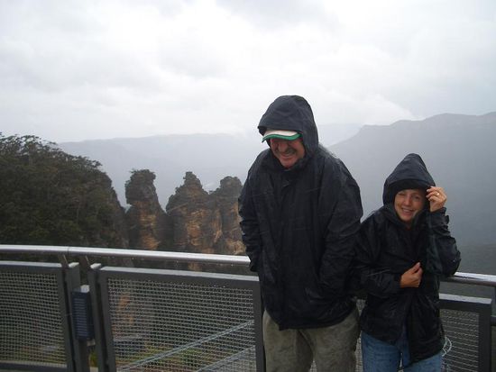 Theres und Ruedi bei den Three Sisters