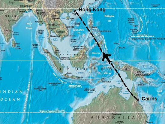 Flug Cairns – Hong Kong