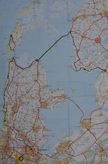 Amsterdam - Castricum  -  Callantsoog - Den Helder - Texel - Den Oever - Rijs - Lemmer
