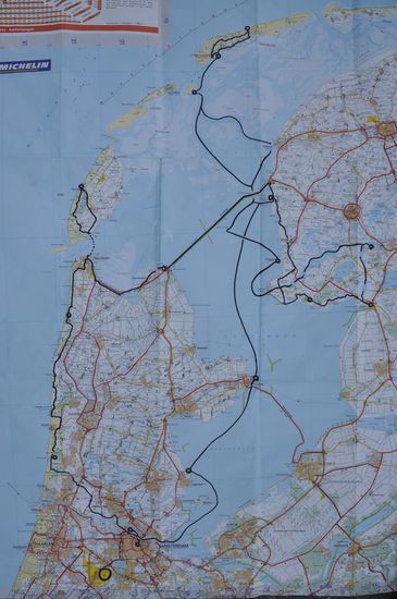 Weg mit dem Schiff: Lemmer via Terschelling nach Amsterdam