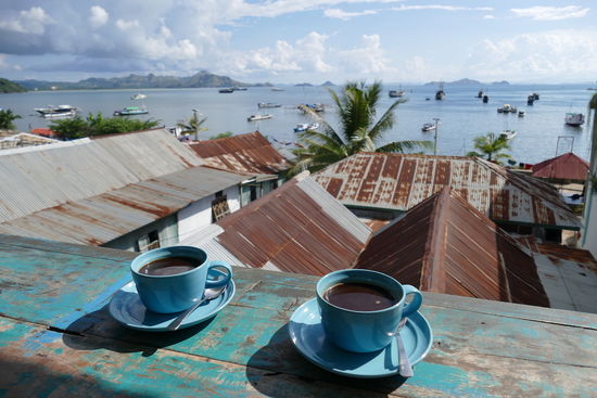 Labuan Bajo, coffee with a view