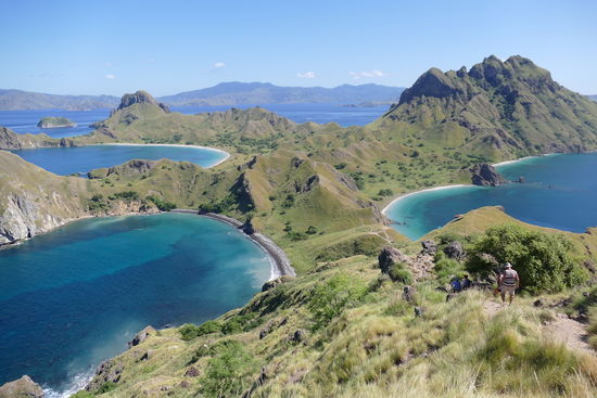 Padar Island, View Point mit fantastischem Ausblick auf den Komodo National Park