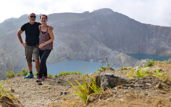 Selfie am Kelimutu