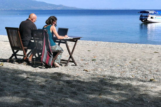 Gibt es irgendwo noch einen paradiesischeren Arbeitsplatz?