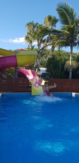 Pool auf dem Campingplatz