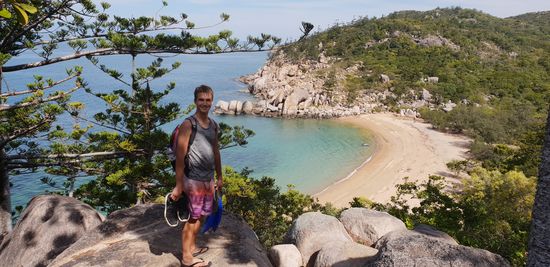 Arthur Bay von oben auf dem Weg zur Florence Bay