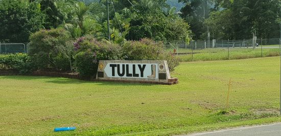 Immerhin: der Gummistiefel auf dem Schild