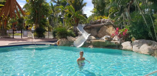 Pool auf dem Campingplatz