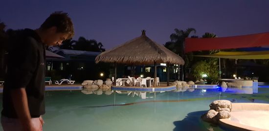 Einer der Pools auf dem Campingplatz