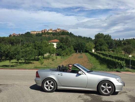 Letzter Blick auf Certaldo Alto ...