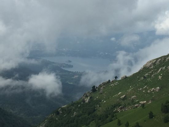 Blick vom Mottarone auf den Lago Maggiore