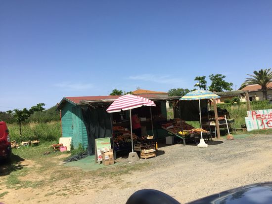 Kurzer Stopp für frisches Obst.....