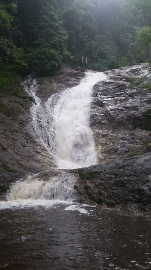 Wasserfall auf dem Weg