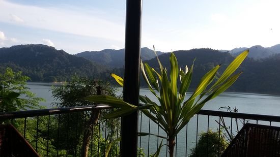 Blick vom Restaurant aus.