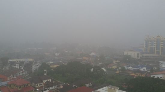 Gewitter über der Stadt