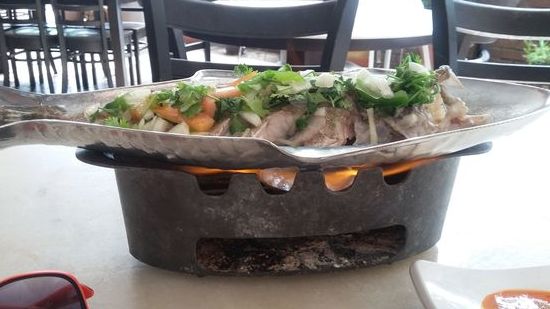 der Fisch bleibt heiß und lecker