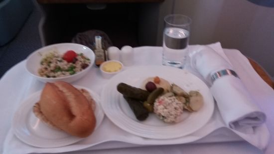 Vorspeise in der Businessklasse