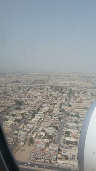 Vororte von Dubai beim Landen