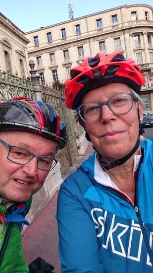 Am Ziel in Montpellier