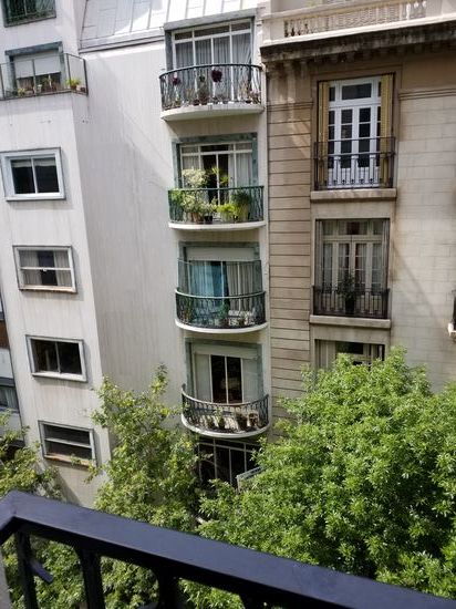 Blick aus dem Fenster meines Appartements