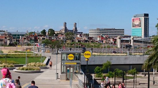 Blick von Recoletta auf Villa31