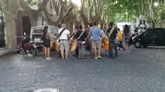 Trommler üben für den Karneval