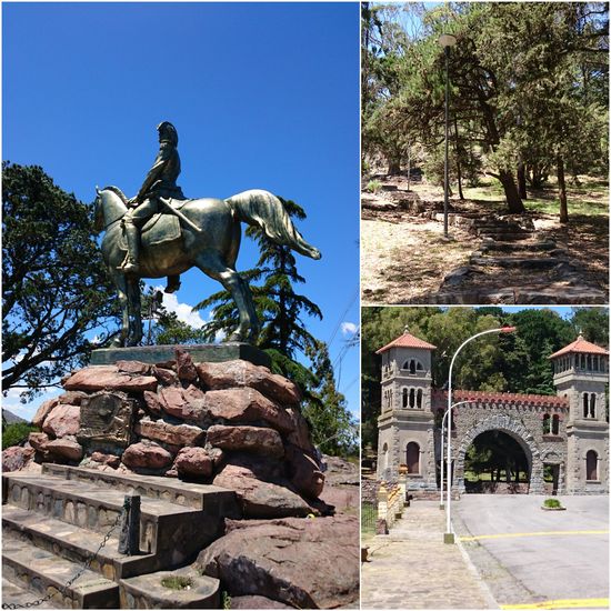 Der Weg auf den Kalvarienberg. Oben wacht Rodriguez, der Gründer der Stadt
