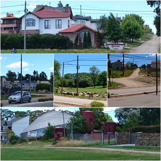 Das unfassbare Nebeneinander unterschiedlicher Baustile mit der ewig störenden Freileitung