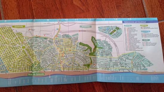 Ein Blick auf den Stadtplan zeigt, wie kunstvoll die Stadt angelegt wurde.