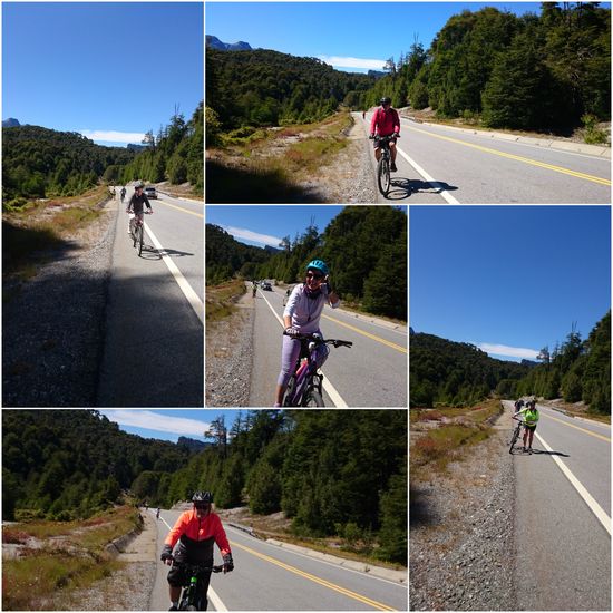 Radeln auf der RN40 nördlich von Villa la Angostura