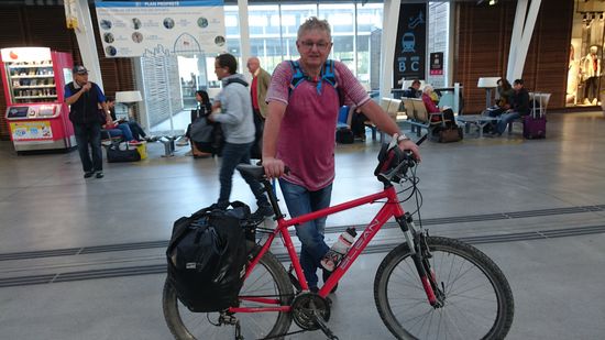 Stephan. Abschied am Bahnhof von Montpellier
