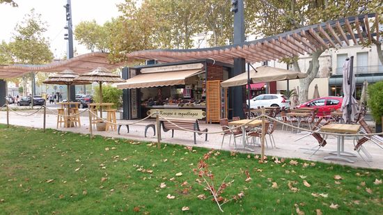 Fischbude in Beziers