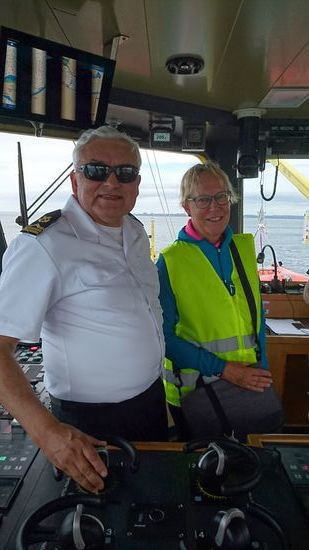 Mit Kapitän auf der Fähre