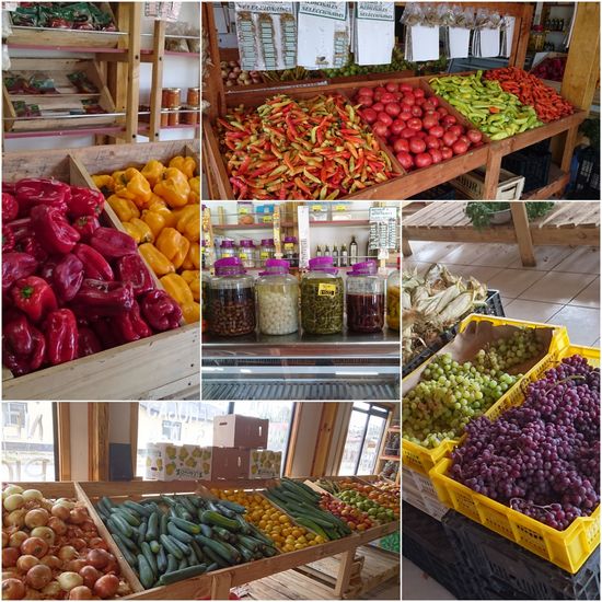Und auch das ist der Süden von Chile. Überbordende Auslagen mit Obst und Gemüse