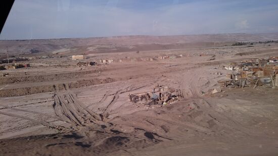 Schlammlawinen haben letzten Monat ein Tal vor Arica verwüstet