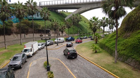 Straße an die Küste