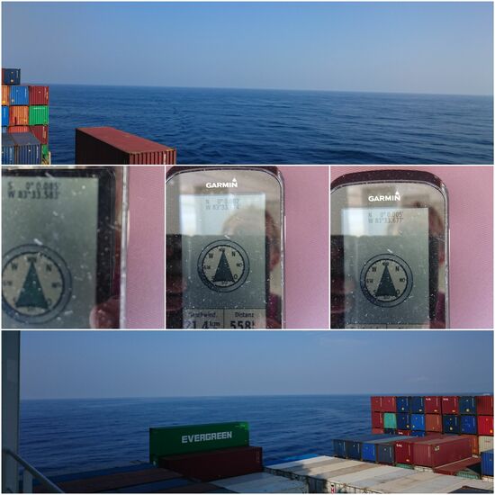 Am Äquator ist das Meer spiegelglatt